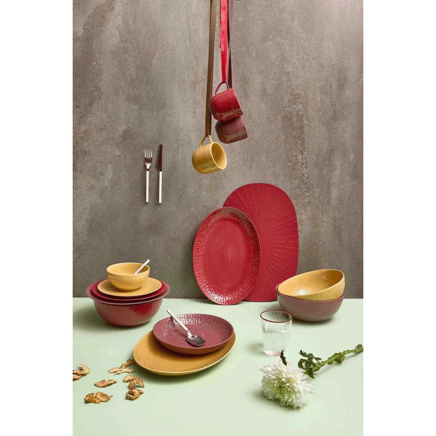 aida Confetti D�kkeserviet 30,6x40 cm, R�d