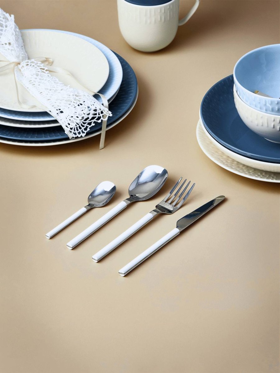 aida Confetti Bestiks�t 16 Dele, Hvid