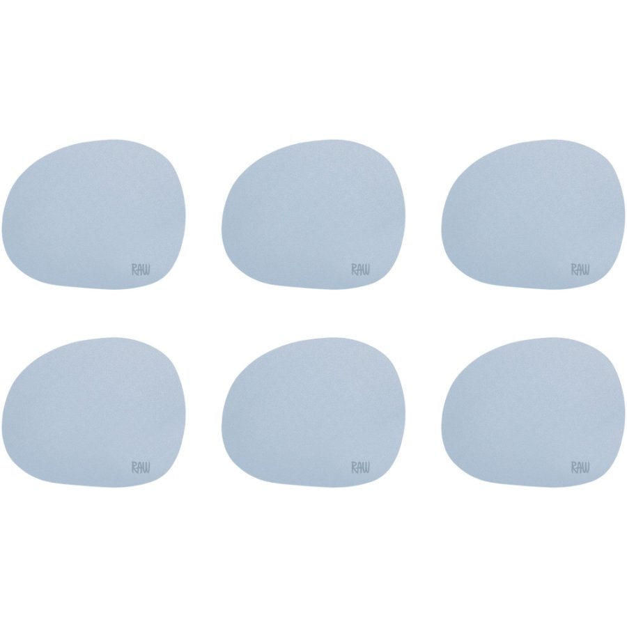 RAW Glasuntersetzer 6er Set 12,2x10 cm, Sky Blue