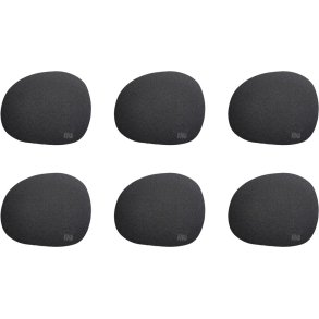 RAW Onderzetter 6 stuks 12,2x10 cm, Zwart