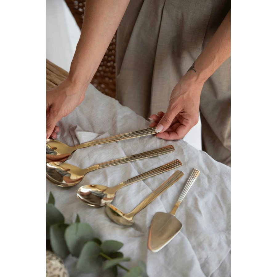 RAW Servierset 5-teilig, Champagner Gold