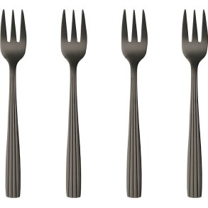 RAW Kuchengabel 4er Set 14 cm, Mattschwarz