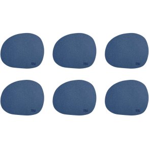 RAW Glasbrik 6 stk. 12,2x10 cm, Dark Blue