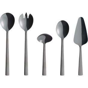 RAW Servierset 5er Set, Shiny Black