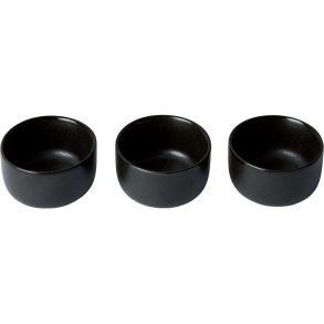 RAW Skåle 3 stk. Ø7,5 cm, Titanium Black