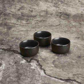 RAW Skåle 3 stk. Ø7,5 cm, Titanium Black
