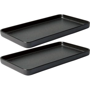 RAW Gerichte 2er Set 34x18 cm, Titanium Black