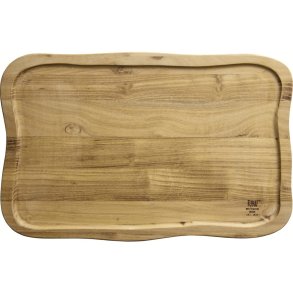 RAW Snijplank met sapgeul 40x26 cm, Teak