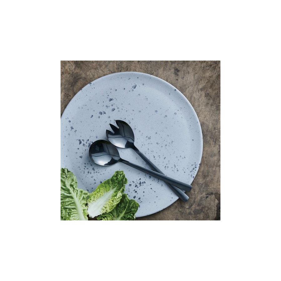 RAW Salatset 2-teilig, 25 cm, Glnzendes Schwarz