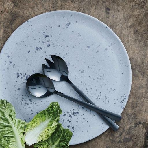 RAW Salatset 2-teilig, 25 cm, Glnzendes Schwarz