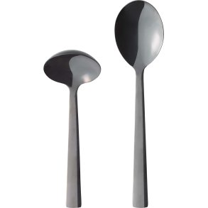 RAW Servierset 2-teilig, Shiny Black