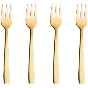 RAW Kuchengabel 4er Set 14 cm, Gold