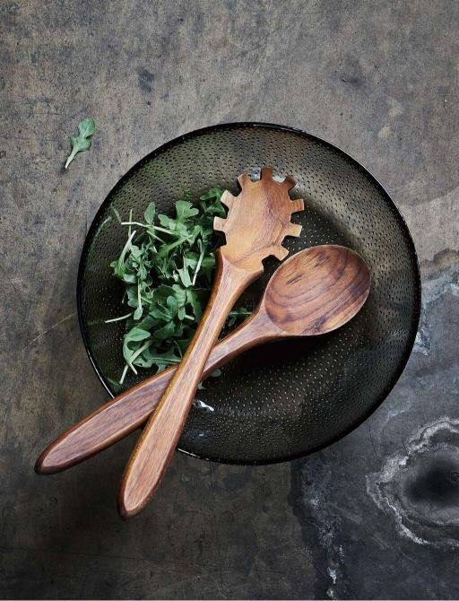 RAW Salatset 2-teilig, Teak