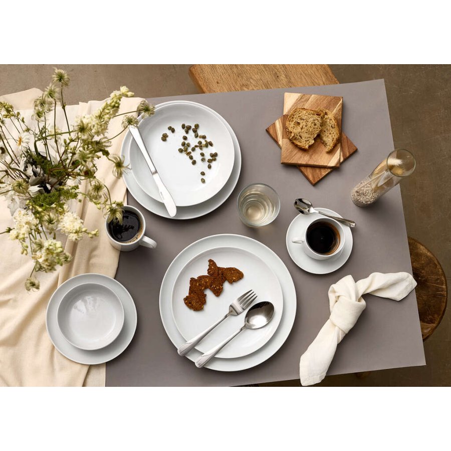 RAW Stoffserviette 4er Set 45x45 cm, Modern White