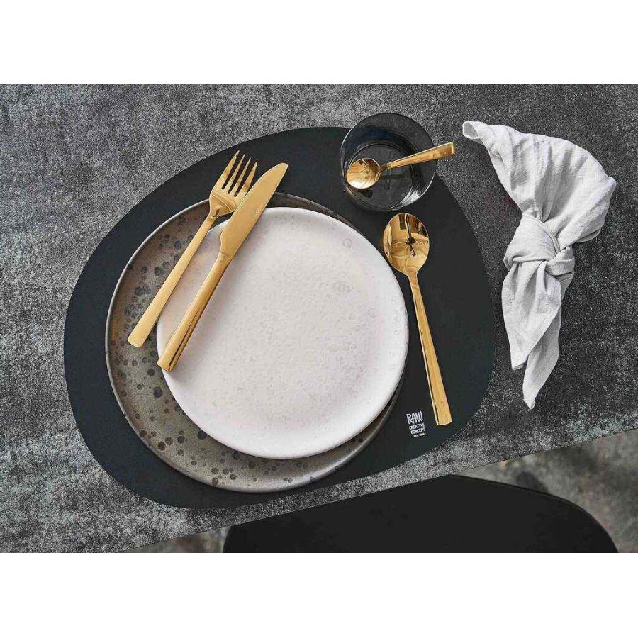 RAW Stoffserviette 4er Set 45x45 cm, Light Grey