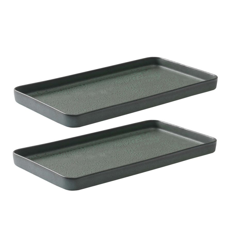 RAW Platte 2er Set 34x18 cm, Nrdliches Grn