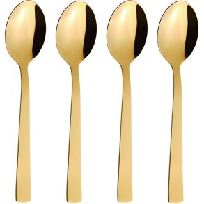 RAW Dessertlffel 4er Set 17 cm, Gold