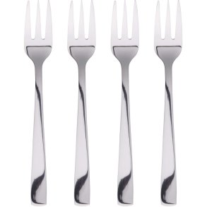 RAW Kuchengabel 4er Set 14 cm, Spiegelpolitur