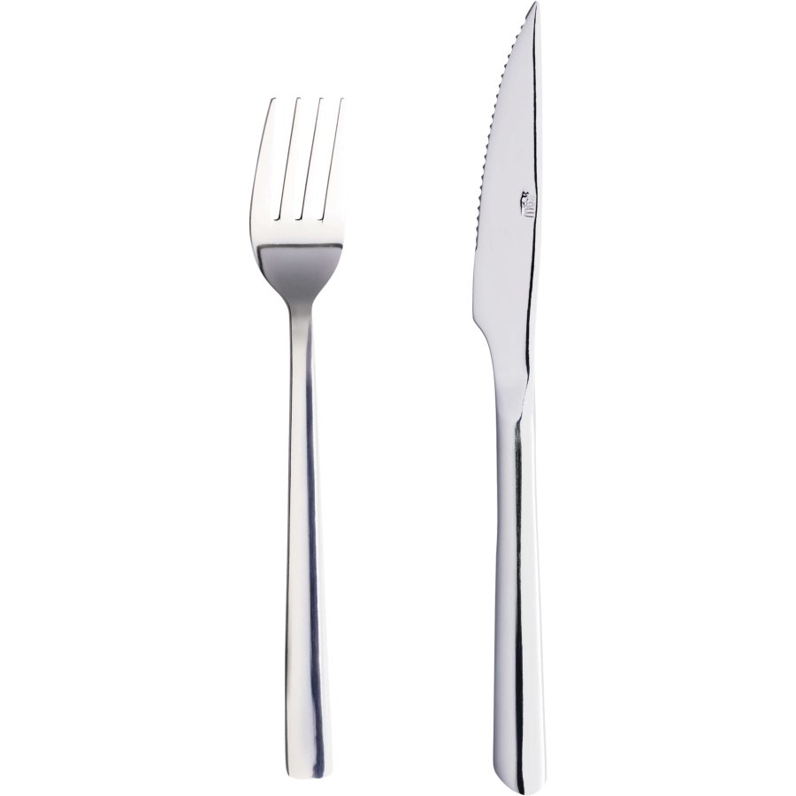 RAW Steakbesteck 8er Set, Spiegelpolitur