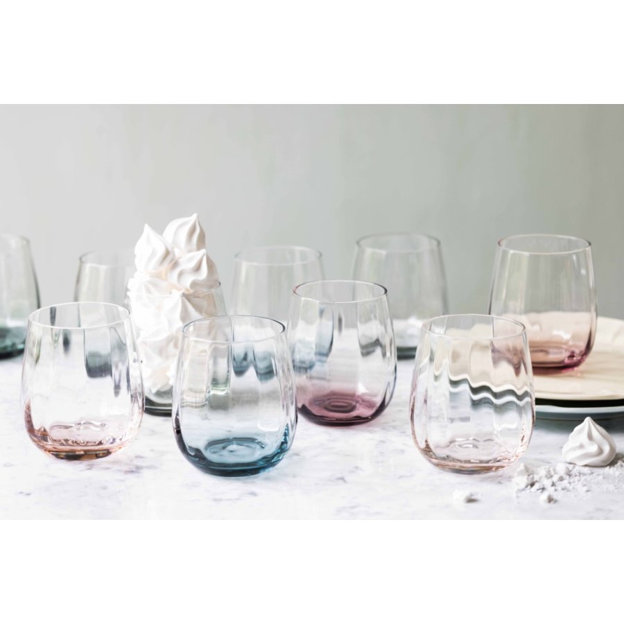 SHOLM Sonja Drikkeglas 2 stk. 30 cl, Petrol Blue