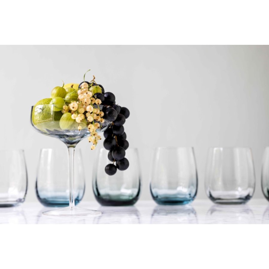SHOLM Sonja Drikkeglas 2 stk. 30 cl, Petrol Blue