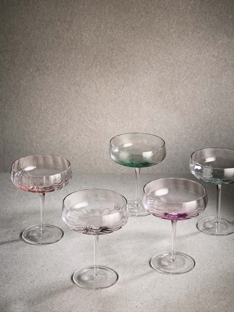 SHOLM Sonja Champagneglas 30 cl, Raspberry