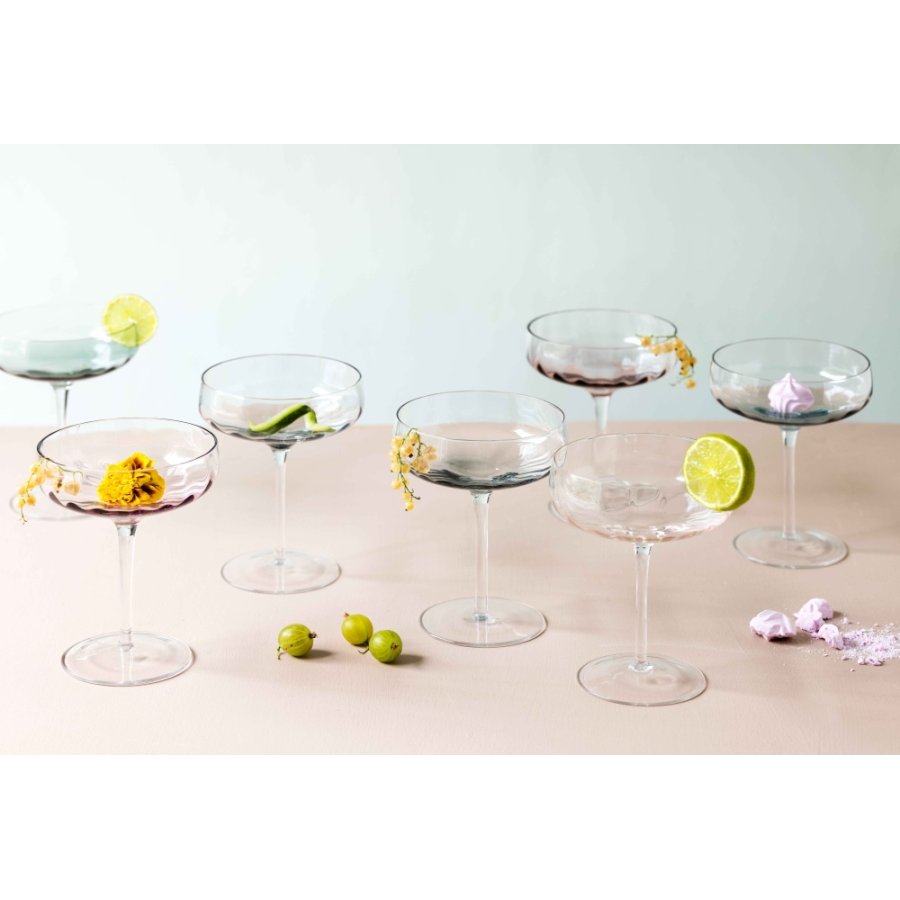 SHOLM Sonja Champagneglas 30 cl, Petrol Blue