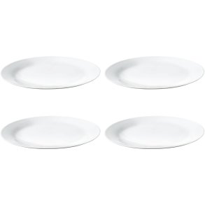 aida Caf Teller 4er Set 24 cm, Wei