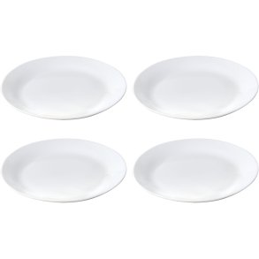 aida Caf Teller 4er Set 27,5 cm, Wei