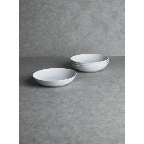 aida Atelier Suppetallerken 4 stk. 21 cm, Hvid