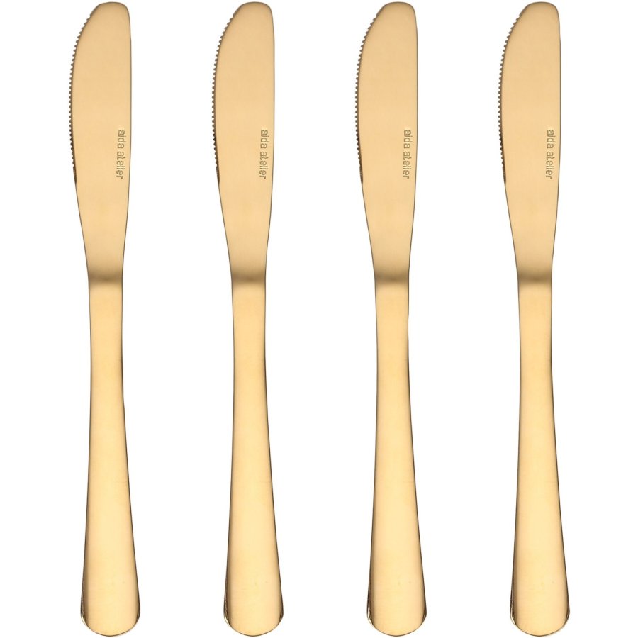 aida Atelier Kniv 4 stk. 26 cm, Guld