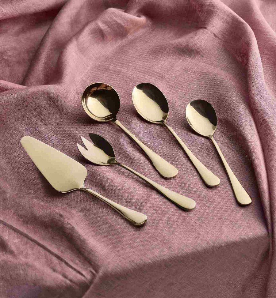 aida Atelier Serveringss�t 5 Dele, Guld