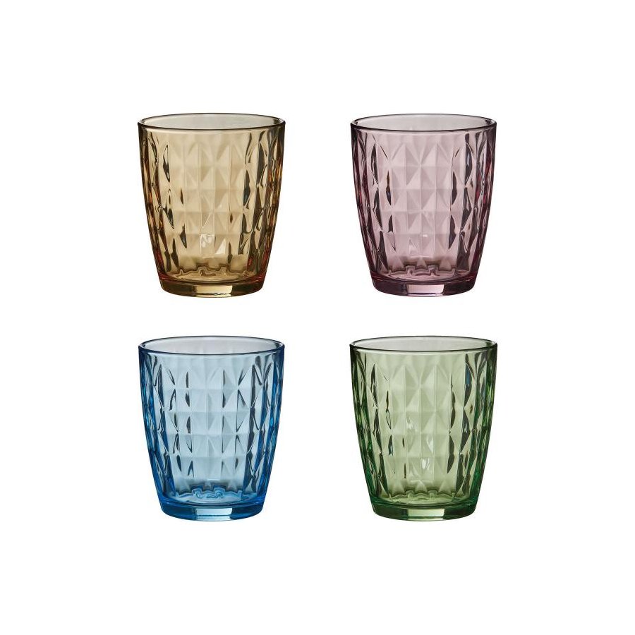 aida Mosaic Trinkglas 4er Set 34 cl, Multi