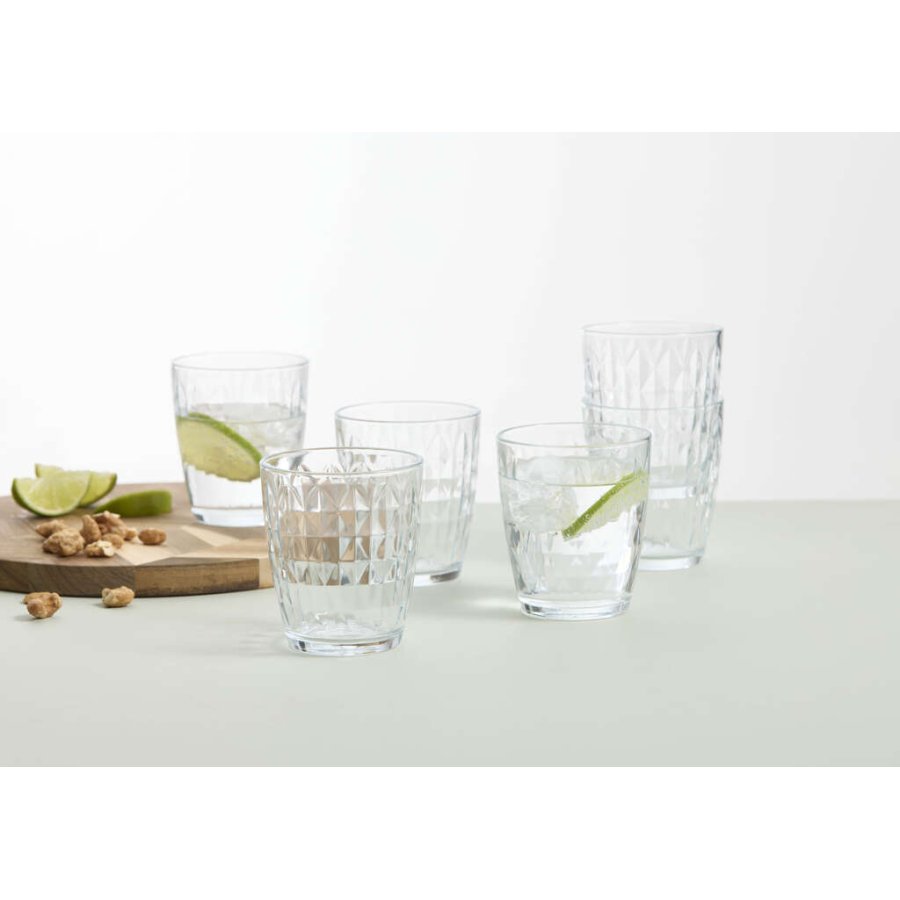 aida Harvey Mosaic Trinkglas 6er Set 34 cl, Klar