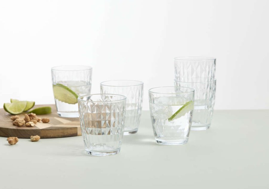 aida Harvey Mosaic Trinkglas 6er Set 34 cl, Klar