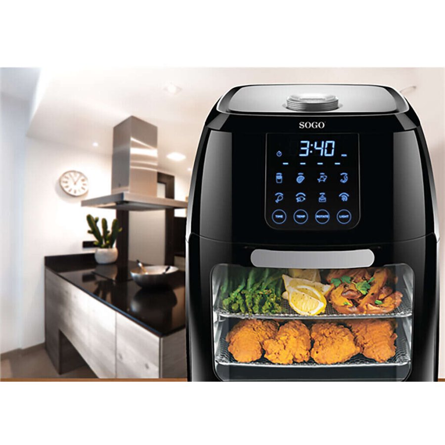 SOGO Airfryer 10 L, Schwarz