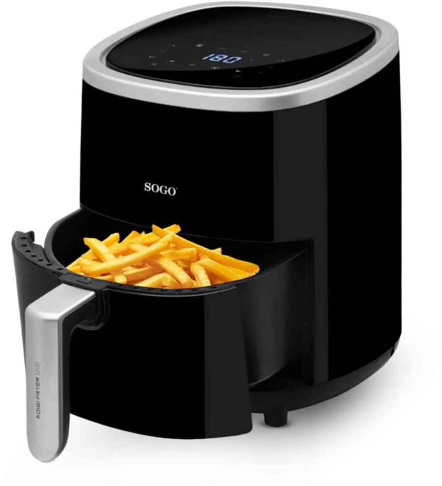 SOGO Airfryer 3,5 L, Schwarz