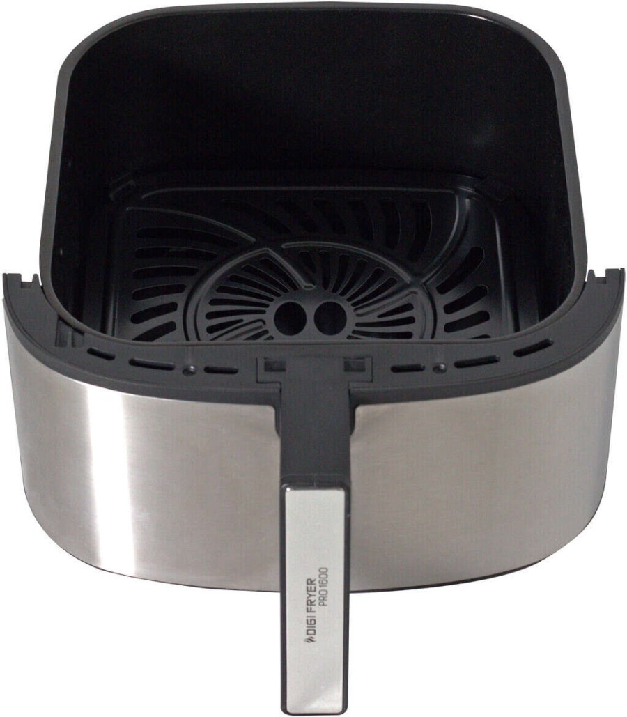 SOGO Airfryer 8 L, Schwarz/Stahl