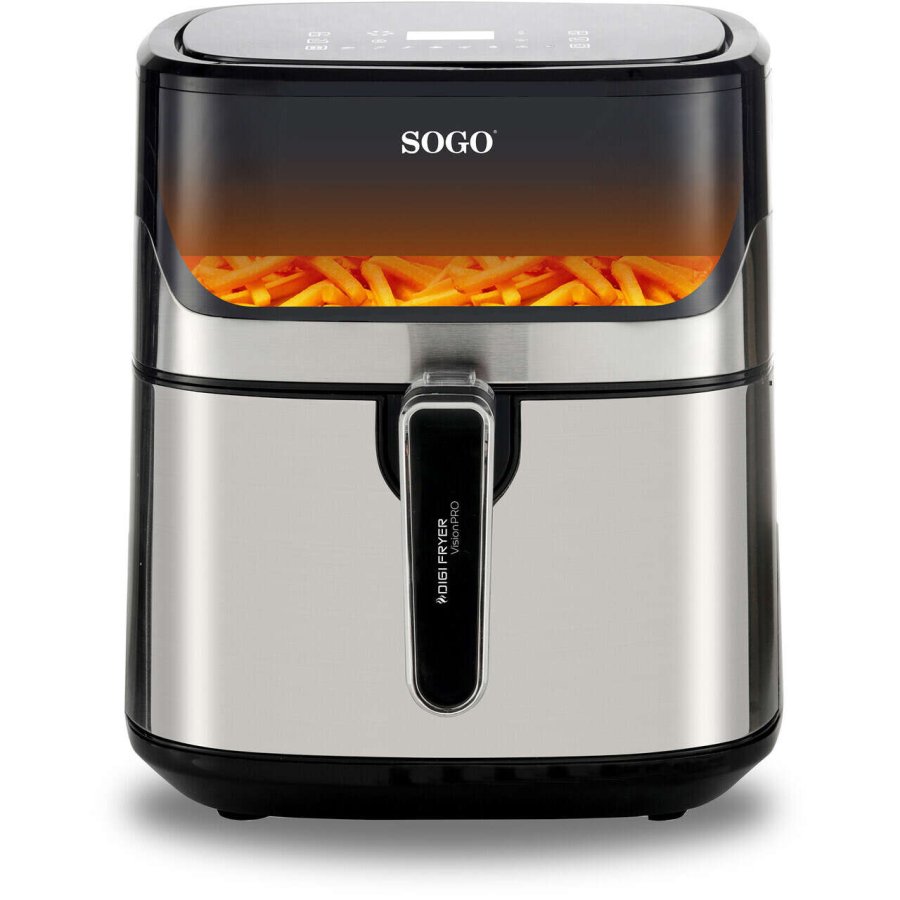 SOGO Visionpro Airfryer 6,5 L, Schwarz/Stahl