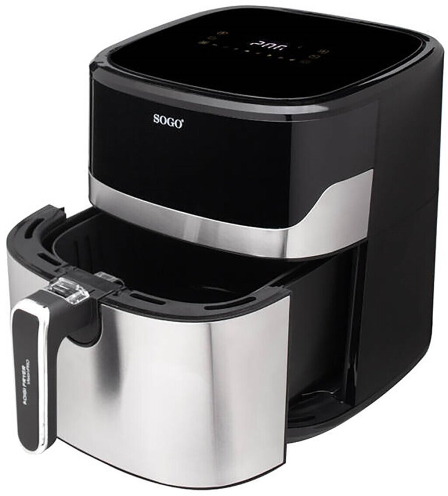 SOGO Visionpro Airfryer 6,5 L, Schwarz/Stahl