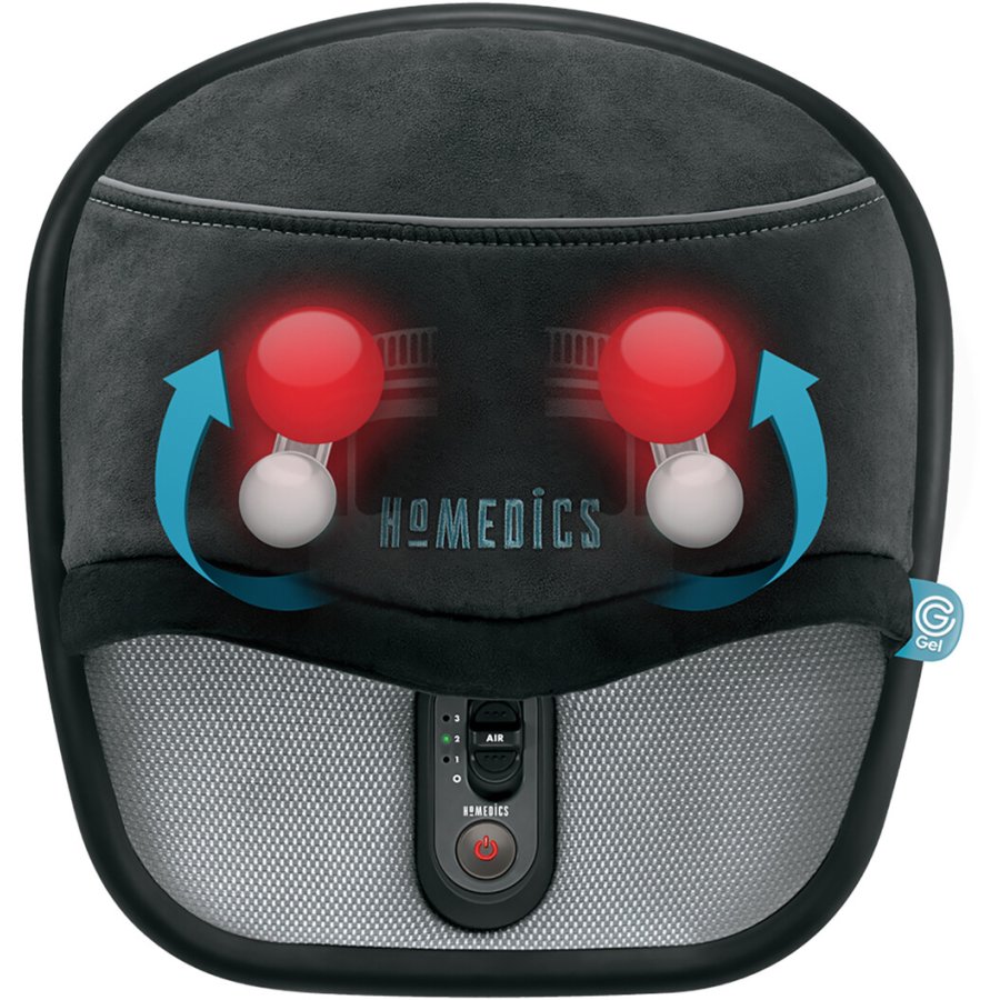 HoMedics Fodmassageapparat, Sort