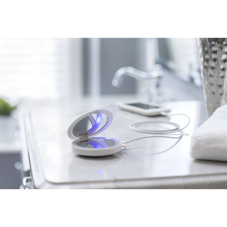 HoMedics Lommespejl, Beige