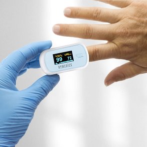 HoMedics Pulse Oximeter, Hvid