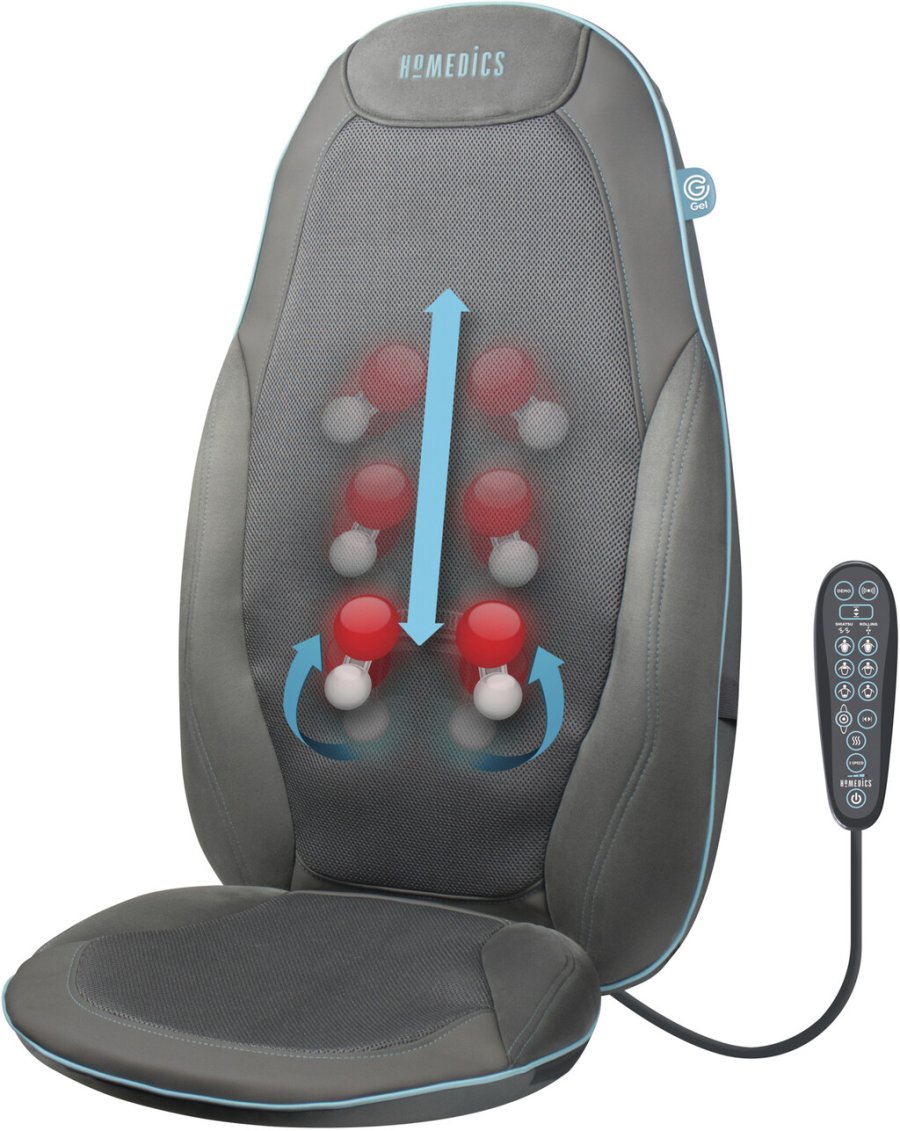 HoMedics Massage-Sitz, Grau