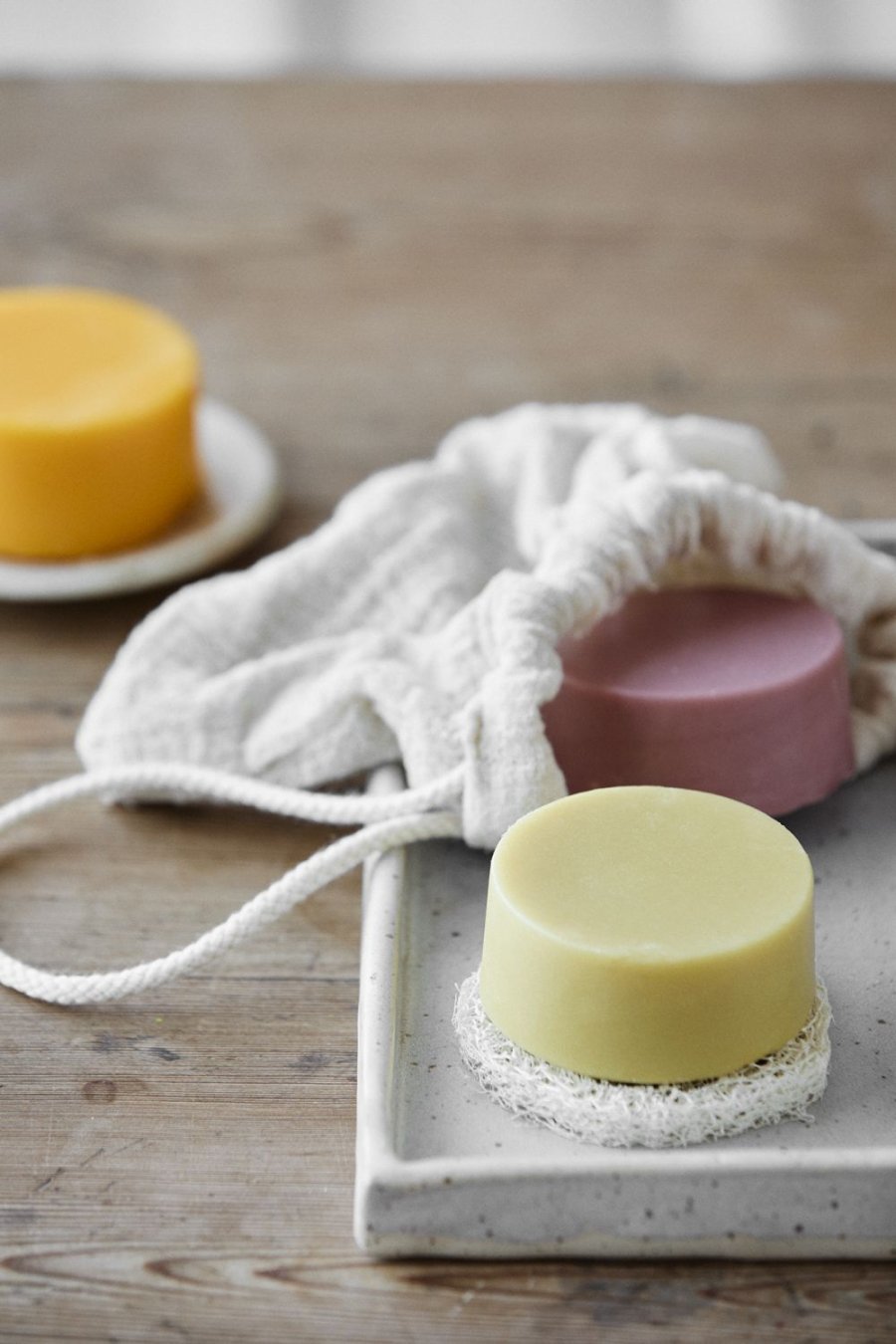 Amalie Rosalie Shampoobar No. 2 65 g, Green Tea/Geranium/Melissa