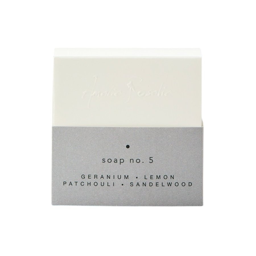 Amalie Rosalie Ground Soap No. 5 100 g, Geranium/Lemon/Patchouli/Sandelwood