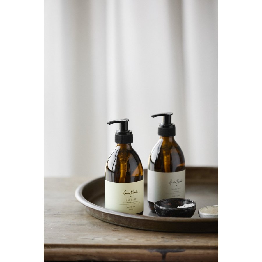 Amalie Rosalie Ground Kropsolie 300 ml, Geranium/Lemon/Patchouli/Sandelwood