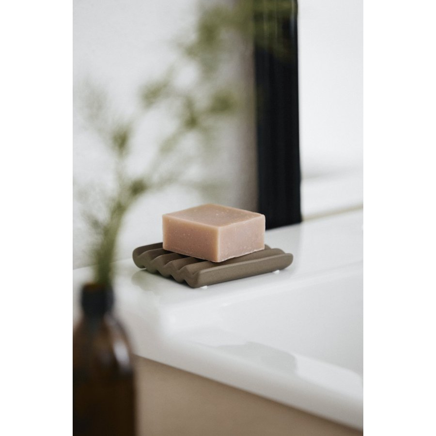 Amalie Rosalie Seifenschale 10 cm, Taupe