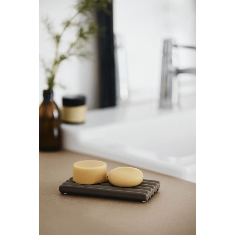 Amalie Rosalie Seifenschale 15 cm, Taupe