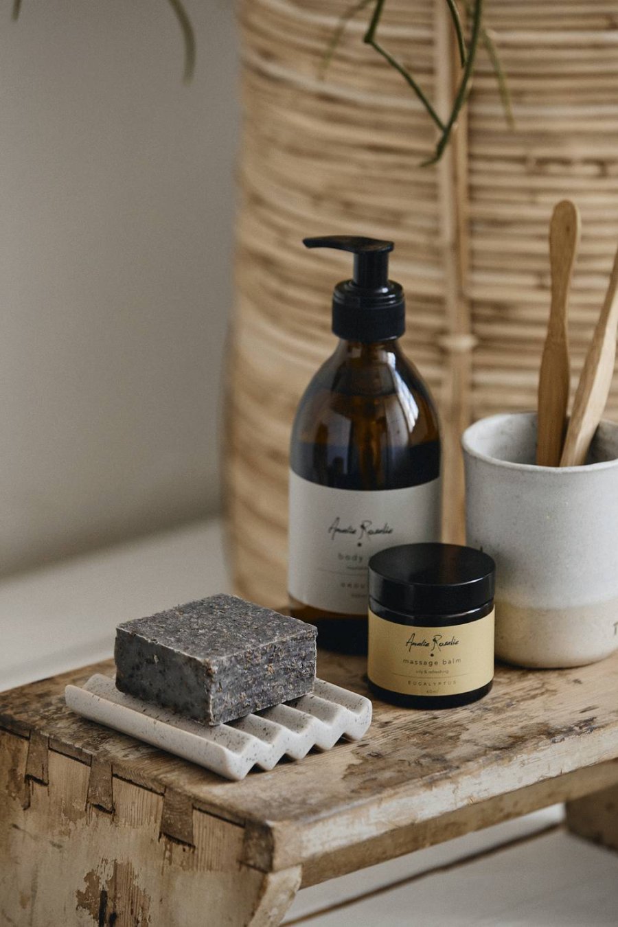 Amalie Rosalie Seifenschale 10 cm, Terrazzo